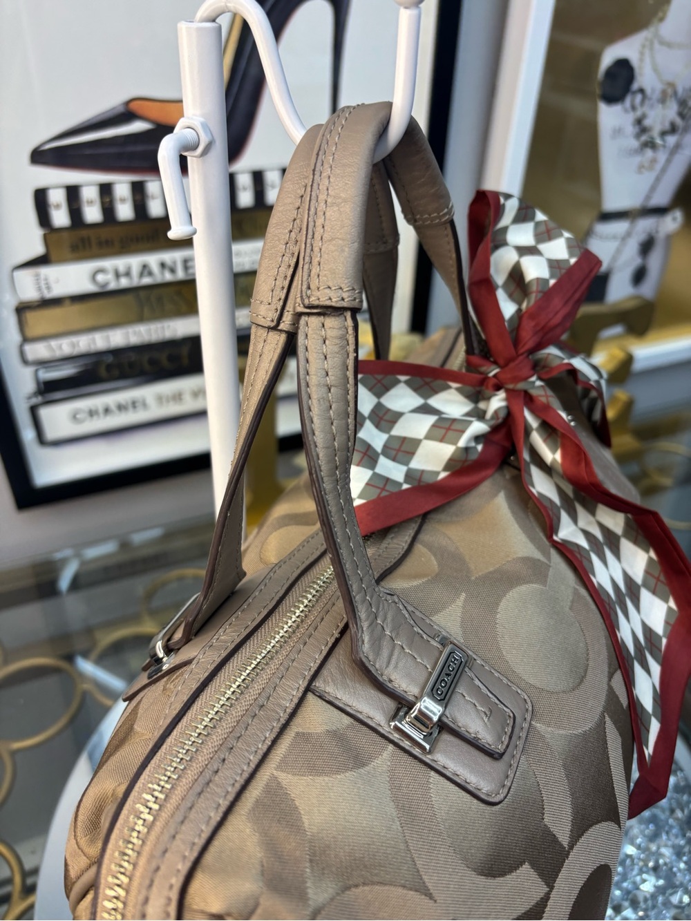 Coach 2013 Taylor Op Art Satchel EUC - Picture 8 of 14